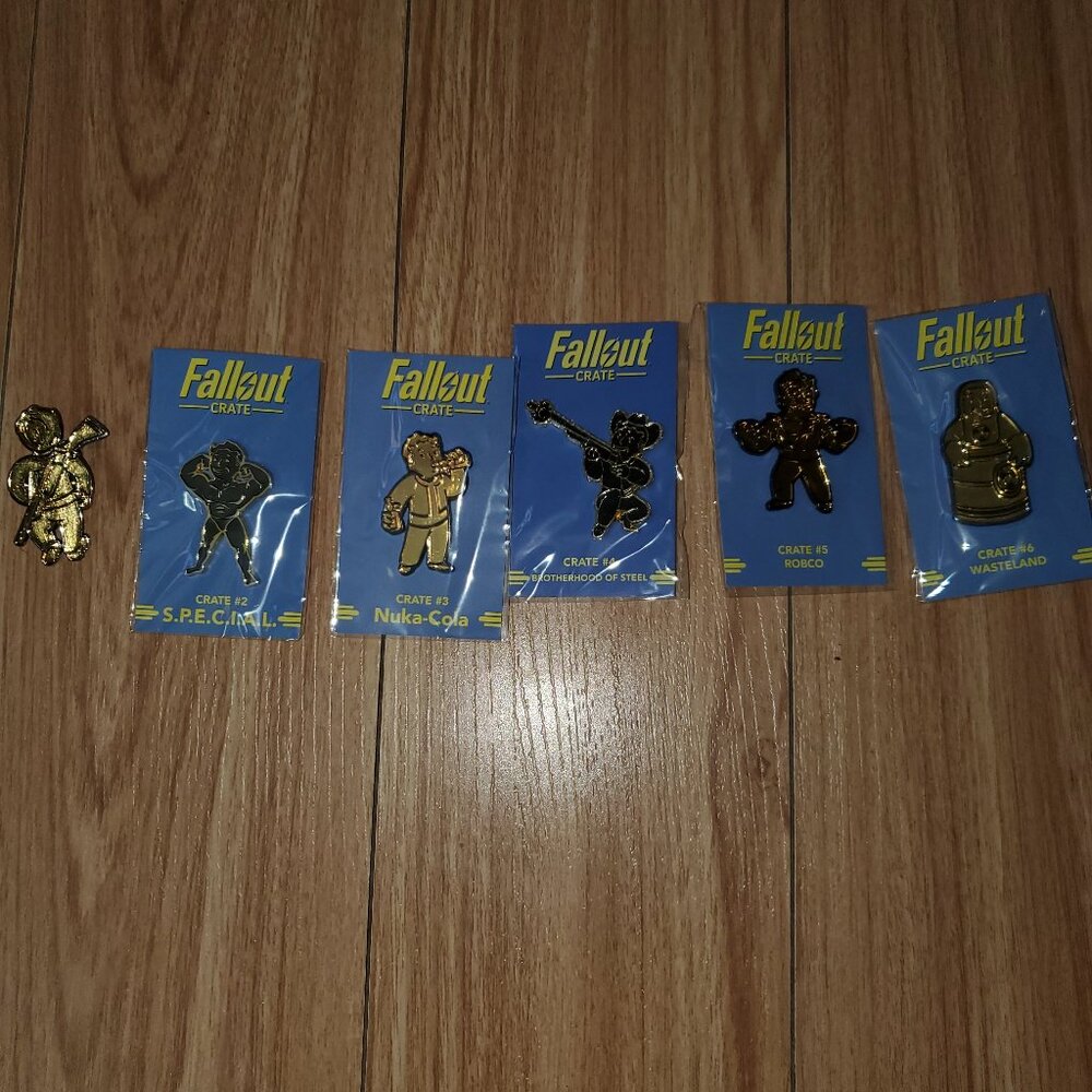 Fallout Lootcrate Collectible pins #1-6
